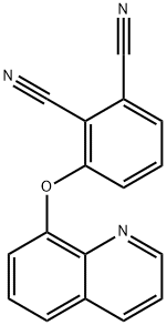 3-(8-quinolinyloxy)phthalonitrile 구조식 이미지