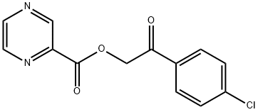 2-(4-chlorophenyl)-2-oxoethyl 2-pyrazinecarboxylate Structure