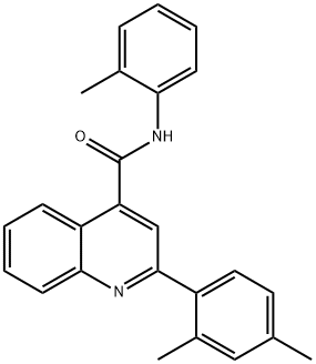 2-(2,4-dimethylphenyl)-N-(2-methylphenyl)-4-quinolinecarboxamide 구조식 이미지