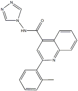 2-(2-methylphenyl)-N-(4H-1,2,4-triazol-4-yl)-4-quinolinecarboxamide 구조식 이미지