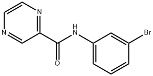 N-(3-bromophenyl)-2-pyrazinecarboxamide Structure