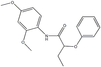 N-(2,4-dimethoxyphenyl)-2-phenoxybutanamide 구조식 이미지