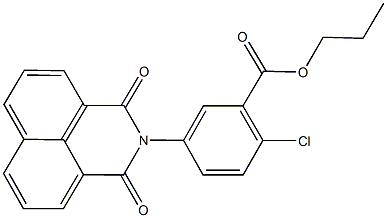 propyl 2-chloro-5-(1,3-dioxo-1H-benzo[de]isoquinolin-2(3H)-yl)benzoate Structure