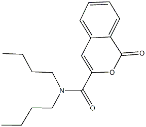 N,N-dibutyl-1-oxo-1H-isochromene-3-carboxamide Structure