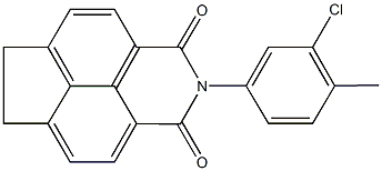 2-(3-chloro-4-methylphenyl)-6,7-dihydro-1H-indeno[6,7,1-def]isoquinoline-1,3(2H)-dione Structure