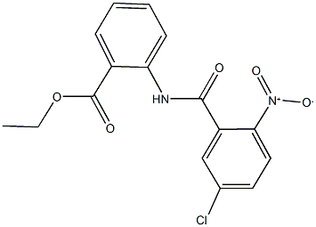 ethyl 2-({5-chloro-2-nitrobenzoyl}amino)benzoate Structure