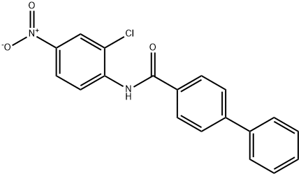 N-{2-chloro-4-nitrophenyl}[1,1'-biphenyl]-4-carboxamide 구조식 이미지