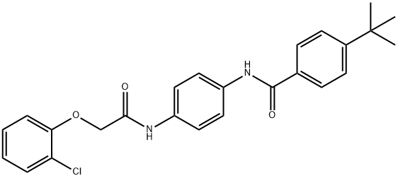 4-tert-butyl-N-(4-{[(2-chlorophenoxy)acetyl]amino}phenyl)benzamide Structure