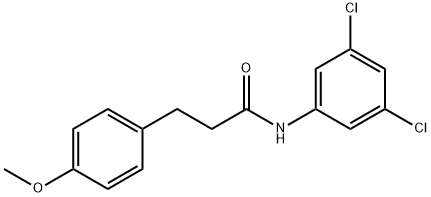 N-(3,5-dichlorophenyl)-3-(4-methoxyphenyl)propanamide 구조식 이미지