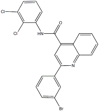 2-(3-bromophenyl)-N-(2,3-dichlorophenyl)-4-quinolinecarboxamide Structure