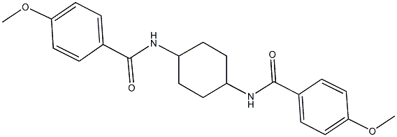 4-methoxy-N-{4-[(4-methoxybenzoyl)amino]cyclohexyl}benzamide 구조식 이미지