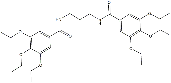 3,4,5-triethoxy-N-{3-[(3,4,5-triethoxybenzoyl)amino]propyl}benzamide 구조식 이미지