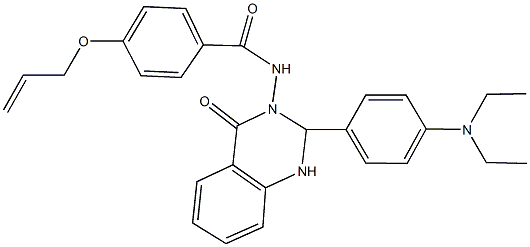 4-(allyloxy)-N-(2-[4-(diethylamino)phenyl]-4-oxo-1,4-dihydro-3(2H)-quinazolinyl)benzamide 구조식 이미지