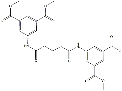 dimethyl 5-({5-[3,5-bis(methoxycarbonyl)anilino]-5-oxopentanoyl}amino)isophthalate 구조식 이미지