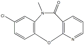 8-chloro-6-methylpyrido[2,3-b][1,5]benzoxazepin-5(6H)-one 구조식 이미지