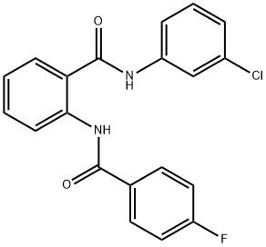 N-(3-chlorophenyl)-2-[(4-fluorobenzoyl)amino]benzamide Structure