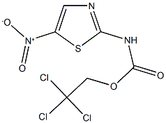 2,2,2-trichloroethyl 5-nitro-1,3-thiazol-2-ylcarbamate 구조식 이미지