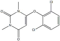 6-(2,6-dichlorophenoxy)-1,3-dimethyl-2,4(1H,3H)-pyrimidinedione Structure