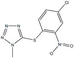 5-({4-chloro-2-nitrophenyl}sulfanyl)-1-methyl-1H-tetraazole Structure