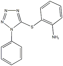 2-[(1-phenyl-1H-tetraazol-5-yl)sulfanyl]phenylamine 구조식 이미지