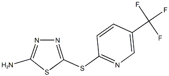 5-{[5-(trifluoromethyl)-2-pyridinyl]sulfanyl}-1,3,4-thiadiazol-2-amine Structure