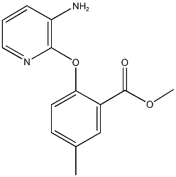 methyl 2-[(3-amino-2-pyridinyl)oxy]-5-methylbenzoate 구조식 이미지