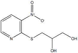 3-({3-nitro-2-pyridinyl}sulfanyl)-1,2-propanediol Structure