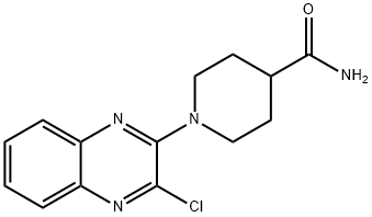 1-(3-chloro-2-quinoxalinyl)-4-piperidinecarboxamide Structure