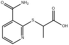 2-{[3-(aminocarbonyl)-2-pyridinyl]sulfanyl}propanoic acid 구조식 이미지