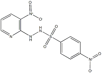 4-nitro-N'-{3-nitro-2-pyridinyl}benzenesulfonohydrazide 구조식 이미지