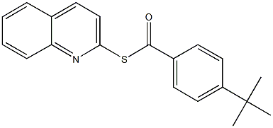 S-(2-quinolinyl) 4-tert-butylbenzenecarbothioate 구조식 이미지