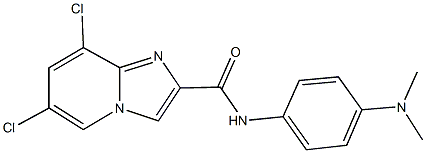 6,8-dichloro-N-[4-(dimethylamino)phenyl]imidazo[1,2-a]pyridine-2-carboxamide Structure