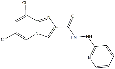 6,8-dichloro-N'-(2-pyridinyl)imidazo[1,2-a]pyridine-2-carbohydrazide Structure