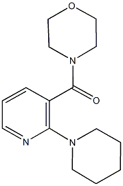 4-{[2-(1-piperidinyl)-3-pyridinyl]carbonyl}morpholine Structure