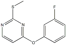 4-(3-fluorophenoxy)-2-(methylsulfanyl)pyrimidine 구조식 이미지