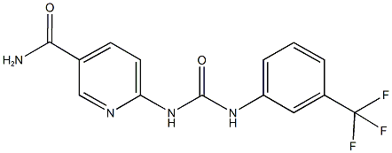 6-({[3-(trifluoromethyl)anilino]carbonyl}amino)nicotinamide Structure