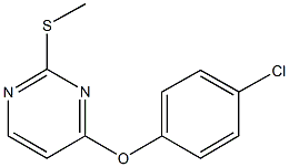 4-chlorophenyl 2-(methylsulfanyl)-4-pyrimidinyl ether Structure