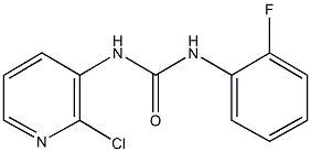 N-(2-chloro-3-pyridinyl)-N'-(2-fluorophenyl)urea 구조식 이미지