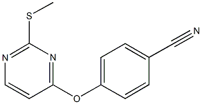 4-{[2-(methylsulfanyl)-4-pyrimidinyl]oxy}benzonitrile 구조식 이미지