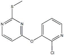 2-chloro-3-pyridinyl 2-(methylsulfanyl)-4-pyrimidinyl ether Structure
