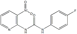 N-(4-fluorophenyl)-N'-{3-nitro-2-pyridinyl}urea 구조식 이미지