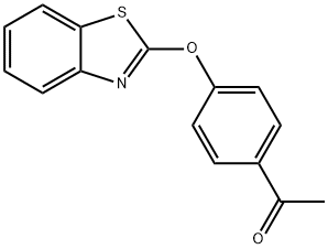 1-[4-(1,3-benzothiazol-2-yloxy)phenyl]ethanone Structure