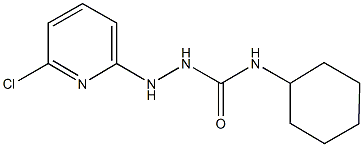 2-(6-chloro-2-pyridinyl)-N-cyclohexylhydrazinecarboxamide 구조식 이미지