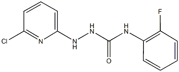 2-(6-chloro-2-pyridinyl)-N-(2-fluorophenyl)hydrazinecarboxamide 구조식 이미지