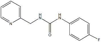 N-(4-fluorophenyl)-N'-(2-pyridinylmethyl)urea 구조식 이미지