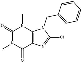 9-benzyl-8-chloro-1,3-dimethyl-3,9-dihydro-1H-purine-2,6-dione 구조식 이미지