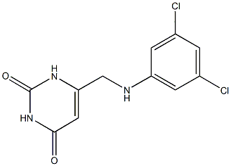 6-[(3,5-dichloroanilino)methyl]-2,4(1H,3H)-pyrimidinedione Structure