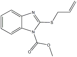 methyl 2-(allylsulfanyl)-1H-benzimidazole-1-carboxylate Structure