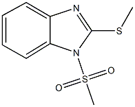 methyl 1-(methylsulfonyl)-1H-benzimidazol-2-yl sulfide Structure