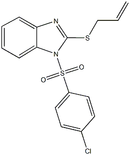 allyl 1-[(4-chlorophenyl)sulfonyl]-1H-benzimidazol-2-yl sulfide Structure